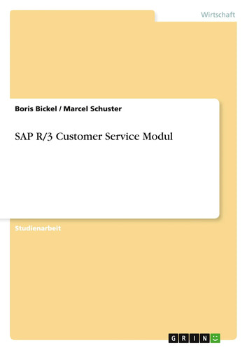 Sap customer service - sap, modul